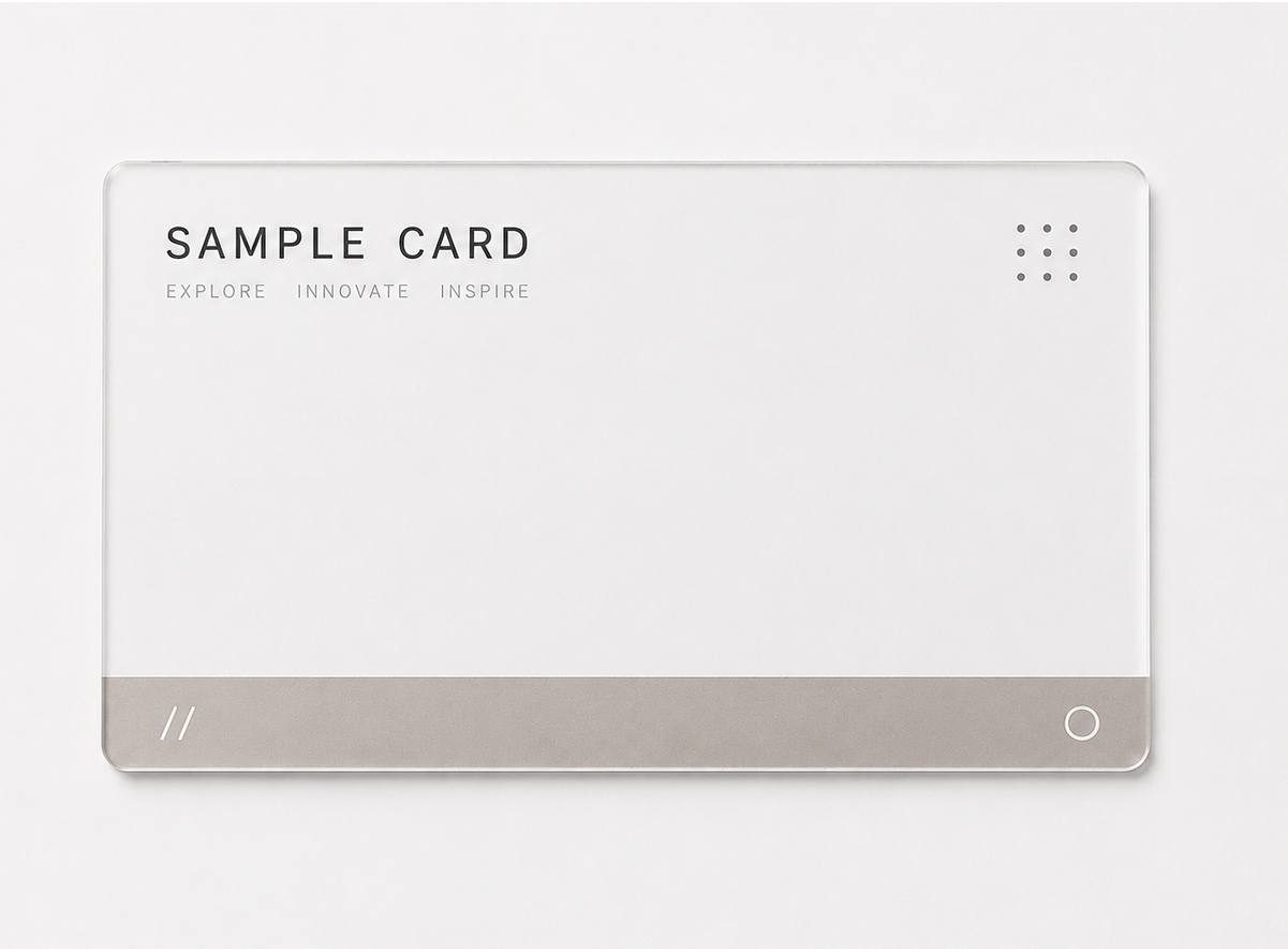 Transparent PET Card