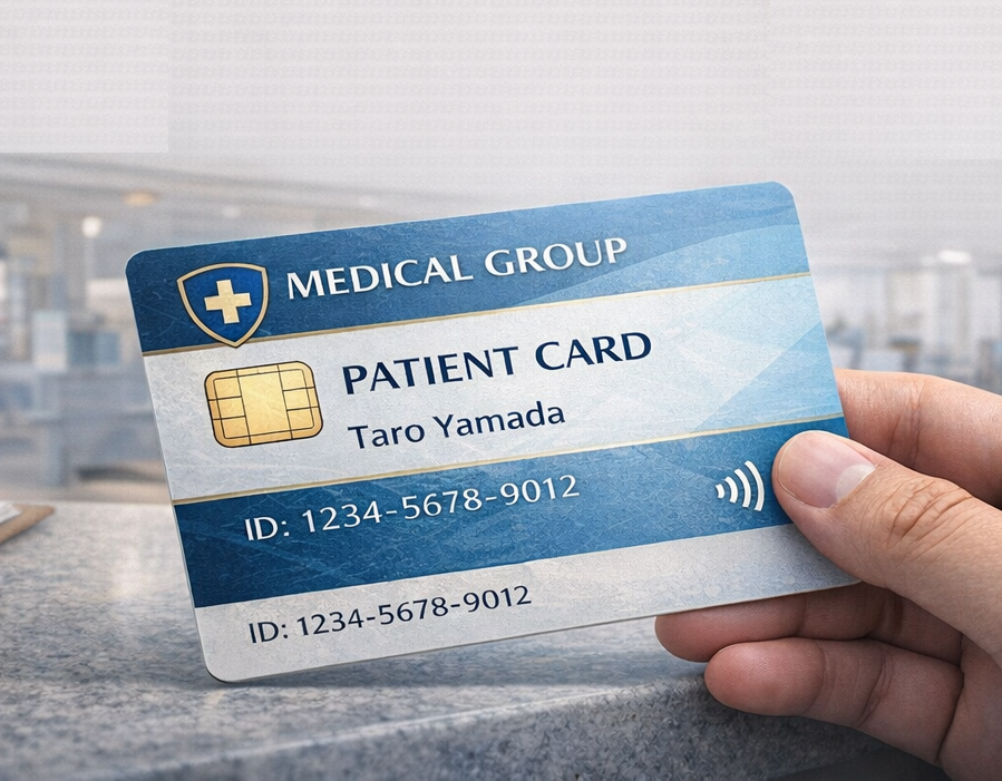 IC card for a medical group