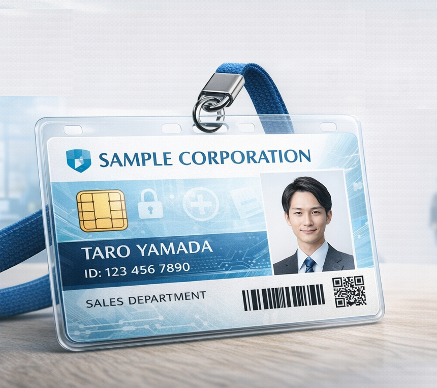 Employee ID card for companies